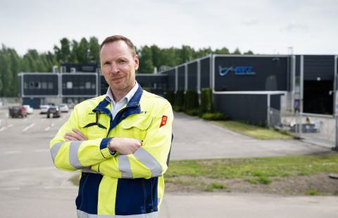 Aikawa Fiber Technologies Oy:n tehdaspäällikkö Jarkko Naumanen.