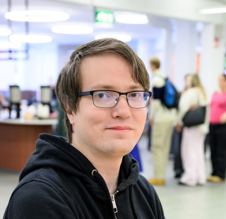 Computer science student Johannes Airaksinen is a representative of YUFE Student Forum.