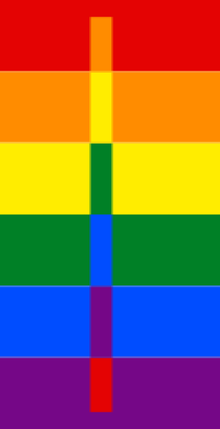 Banner in Pride brand colours